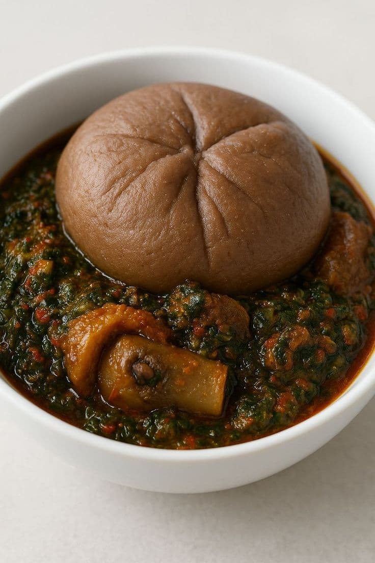 Amala and soup